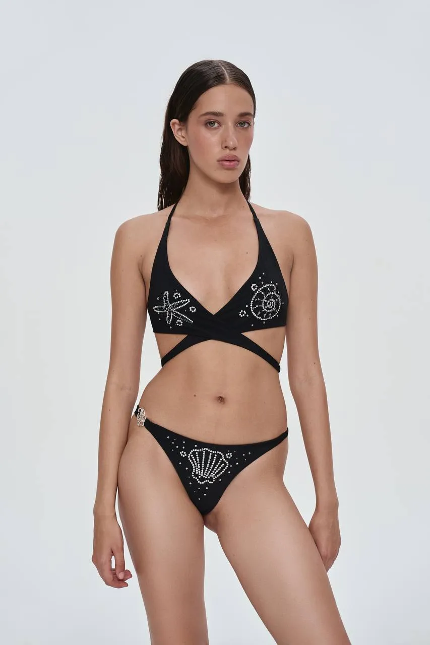 Black Bikini With Prints sold by Santa Brand product image thumbnail 3