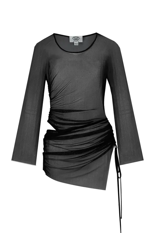 Black Mini Dress sold by Santa Brand