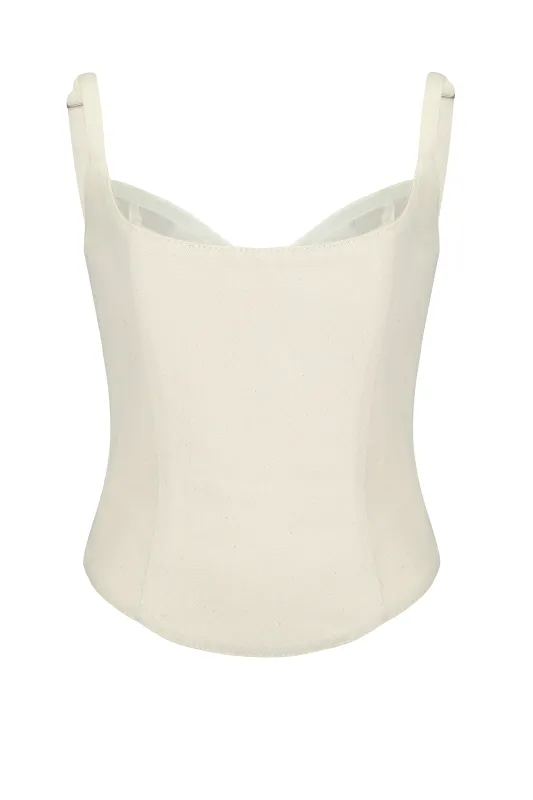 Denim Corset Top sold by Santa Brand