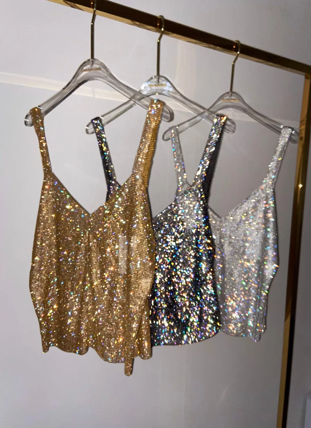 Sparkle Golden Milano Long Top sold by Santa Brand product image thumbnail 3