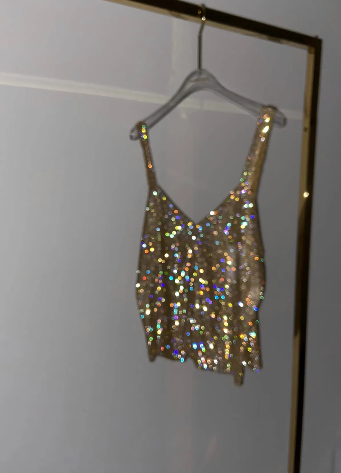 Sparkle Golden Milano Long Top sold by Santa Brand