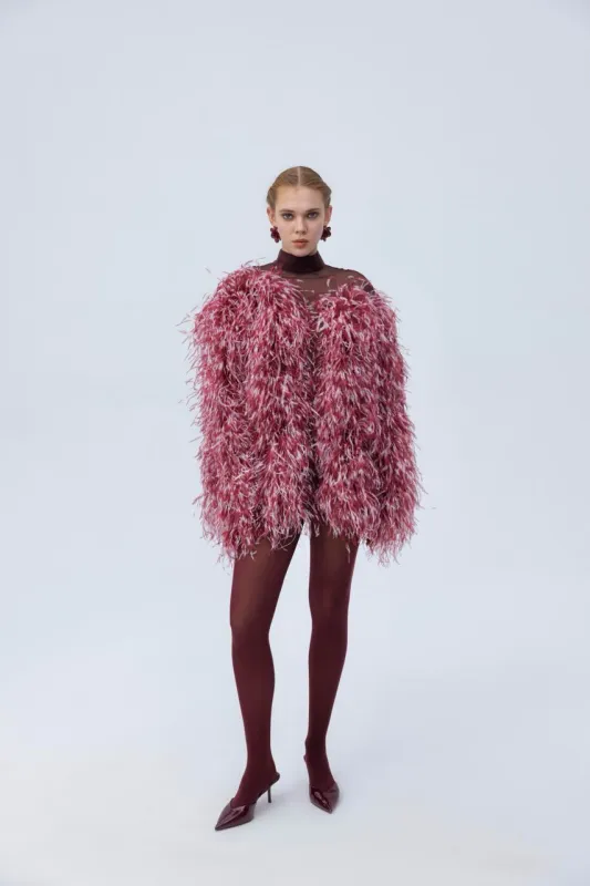 Mini feather dress sold by Santa Brand