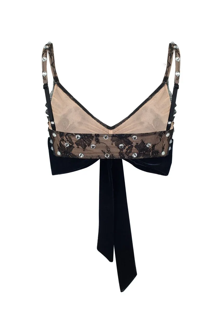 Diamante top with velvet bow sold by Santa Brand product image thumbnail 4