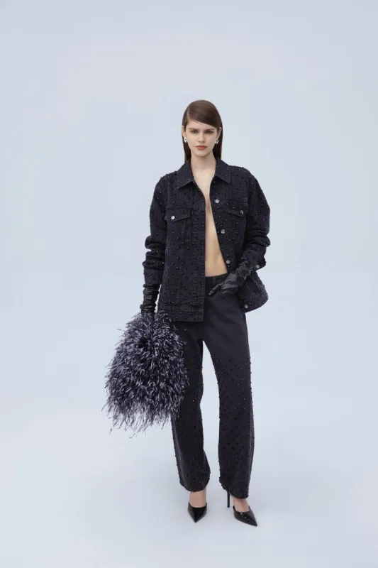 Diamante jeans jacket sold by Santa Brand