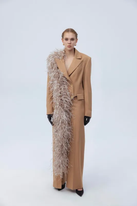 Feather jacket sold by Santa Brand