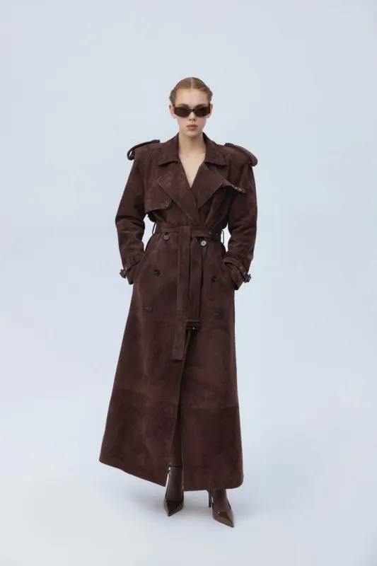 Suede coat sold by Santa Brand