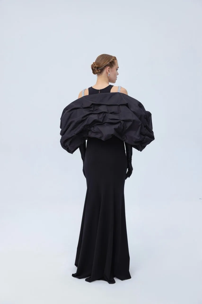 Diamante maxi dress with pouffe sold by Santa Brand product image thumbnail 2