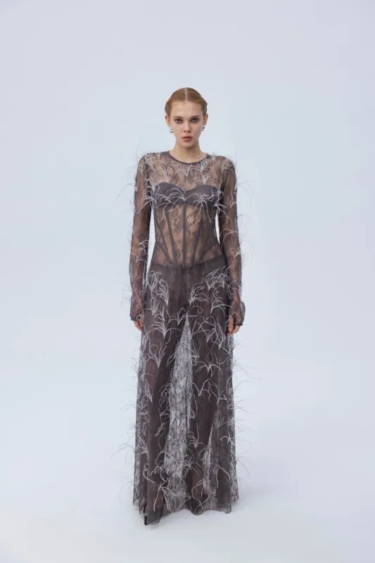 Corset maxi dress sold by Santa Brand