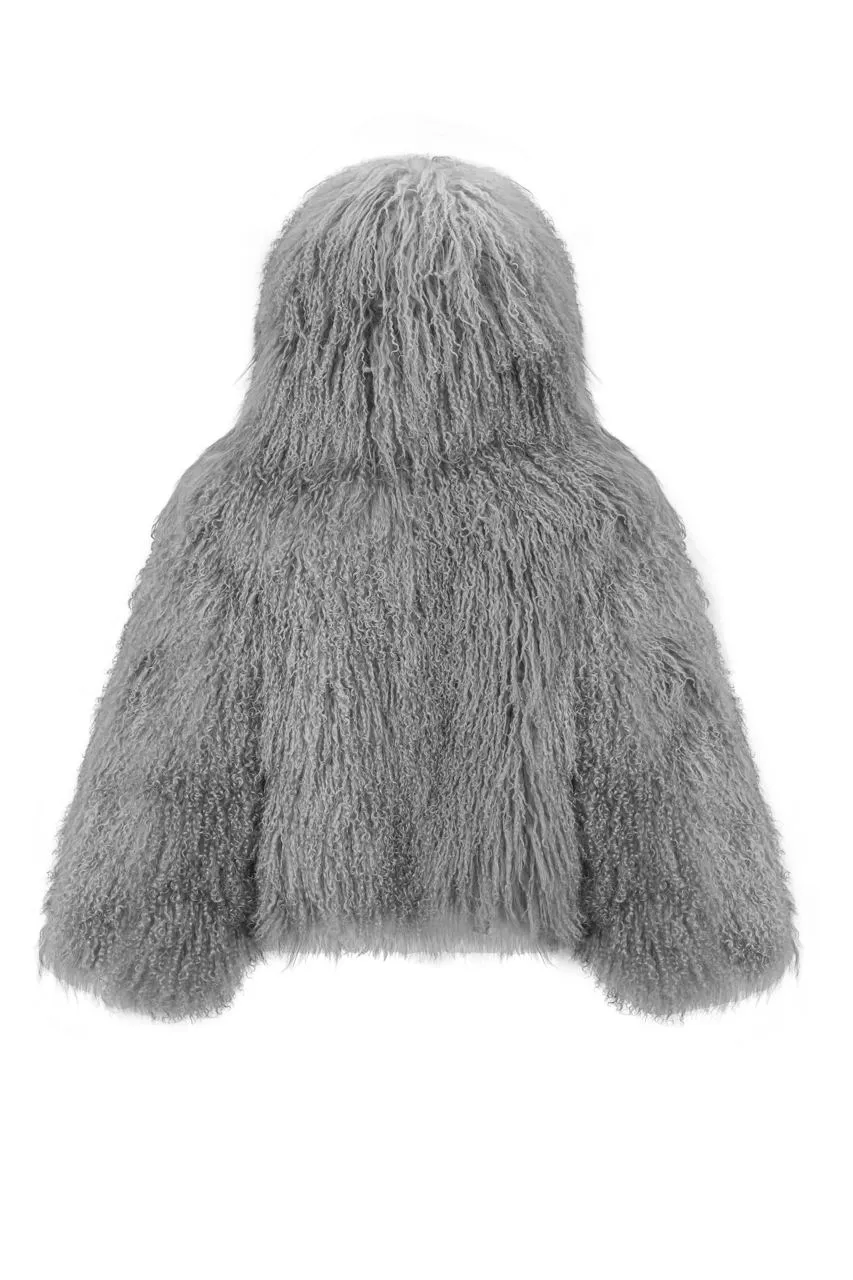 Short fur coat with hood sold by Santa Brand product image thumbnail 2