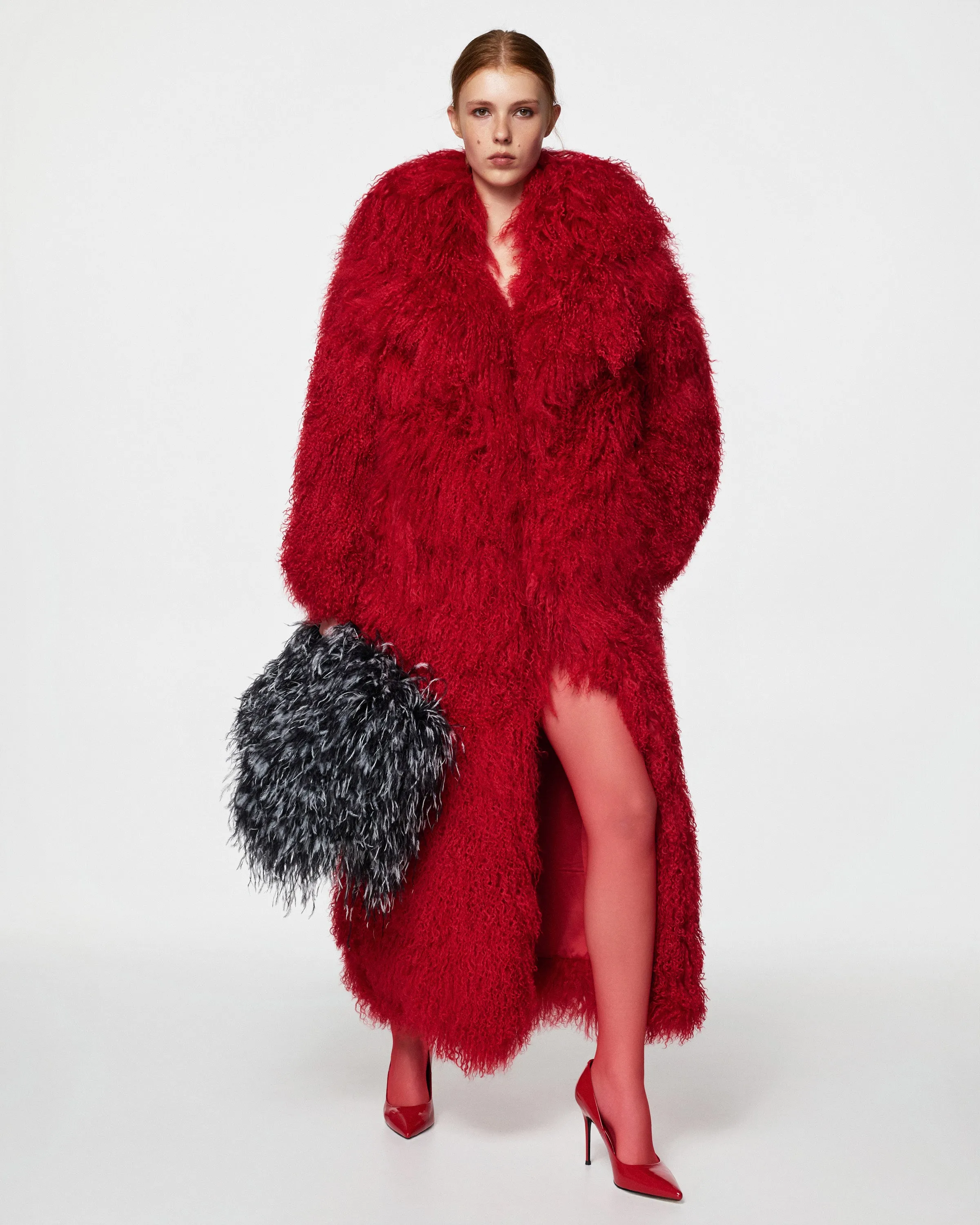 Long fur coat sold by Santa Brand product image thumbnail 2