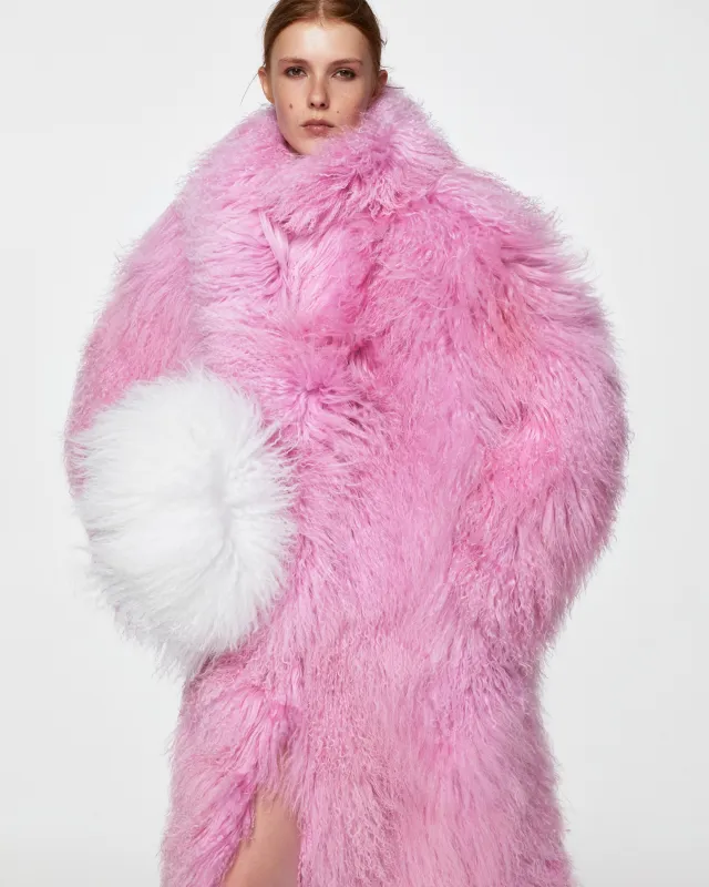 Long fur coat sold by Santa Brand