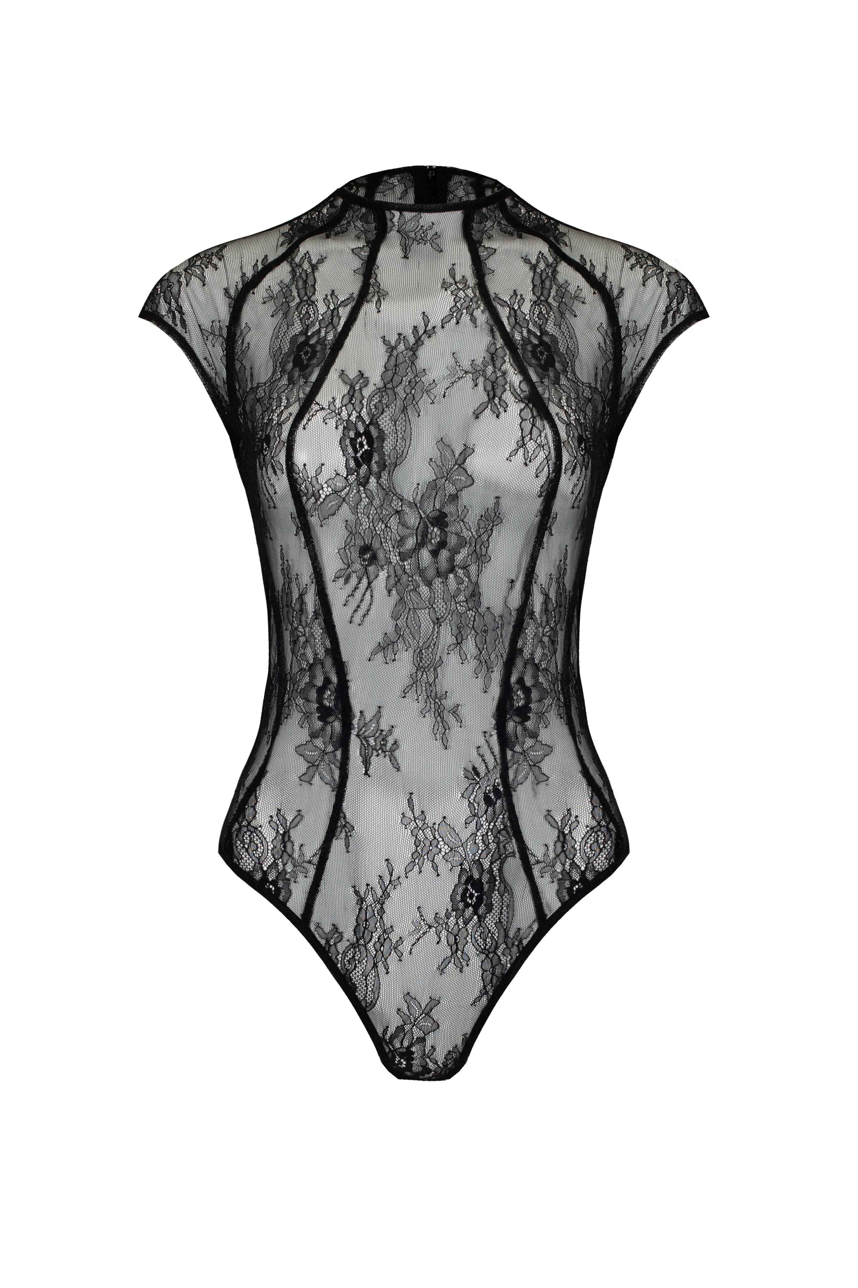 Lace bodysuit with silhouette lines sold by Santa Brand product image thumbnail 4