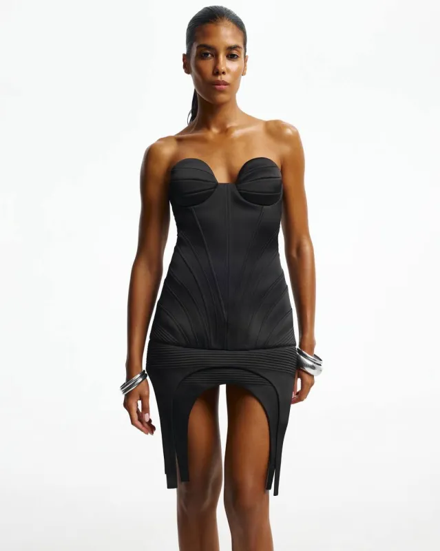 Satin dress made by Santa Brand