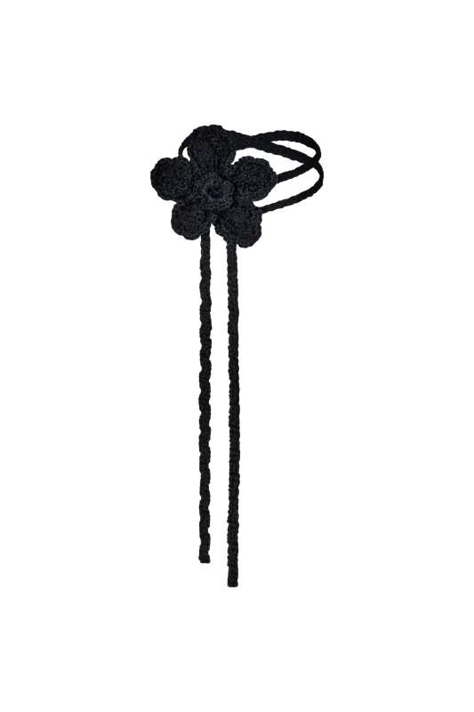 LA FLEUR CHOKER - liquorice sold by Shondel