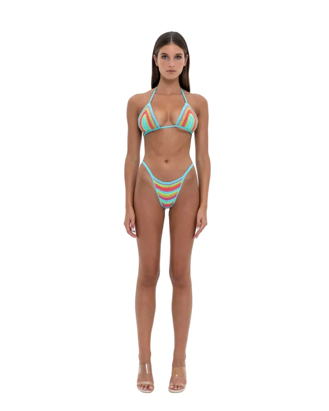 LA BON BIKINI TOP - blue crush made by Shondel