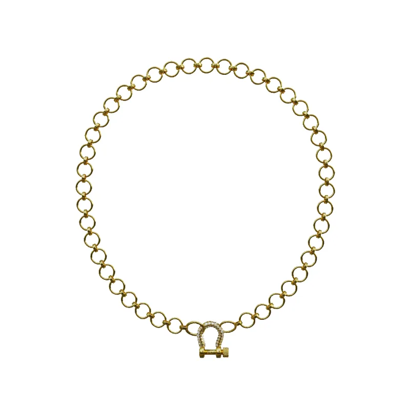 Suede Chain with Mini White made by Spicy Dan