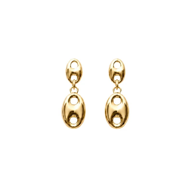 Annie Gold Mariner Earring made by Spicy Dan