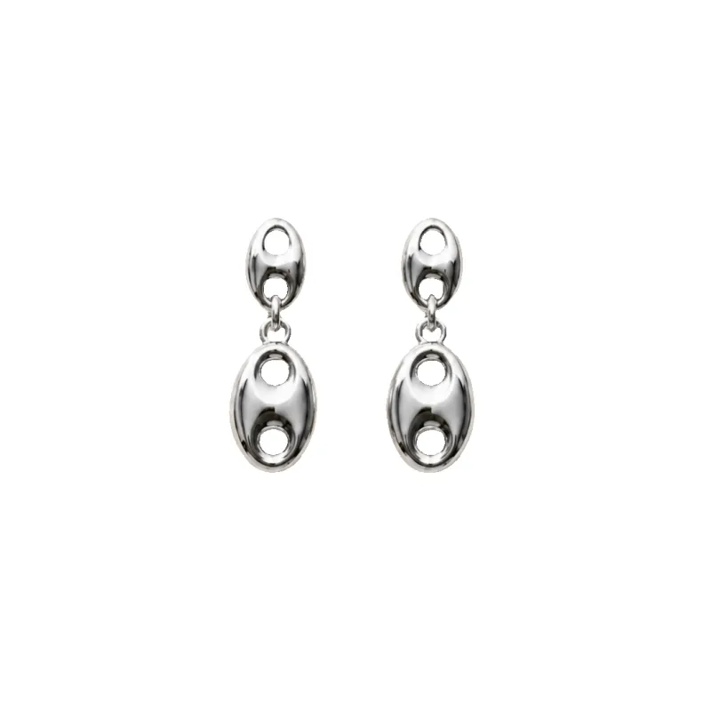 Diane Silver Mariner Earring made by Spicy Dan