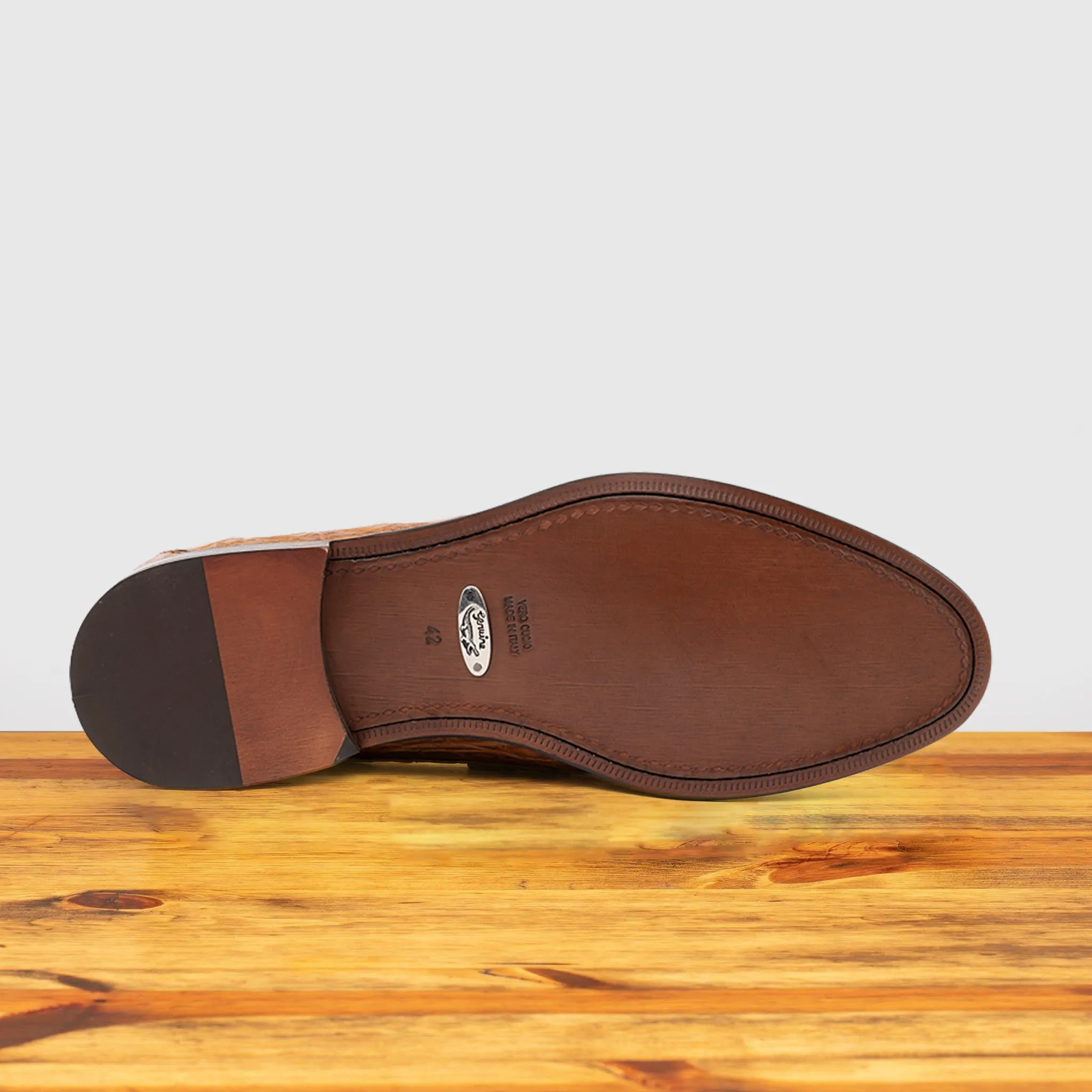 Izano Calzoleria Toscana Dip-Dyed Men's Nile Crocodile Dress Loafer sold by Toscana USA product image thumbnail 2