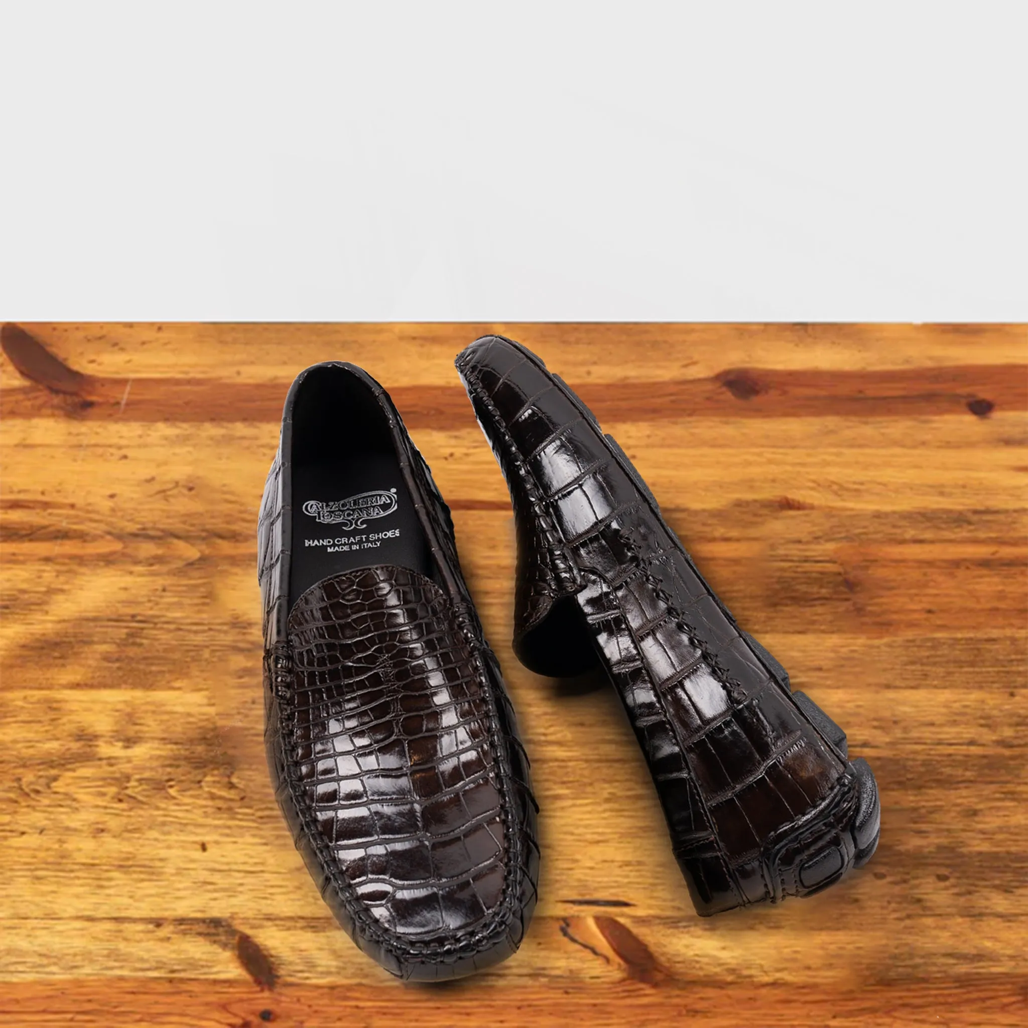 5124 Calzoleria Toscana Men's Nile Crocodile Driver sold by Toscana USA product image thumbnail 3