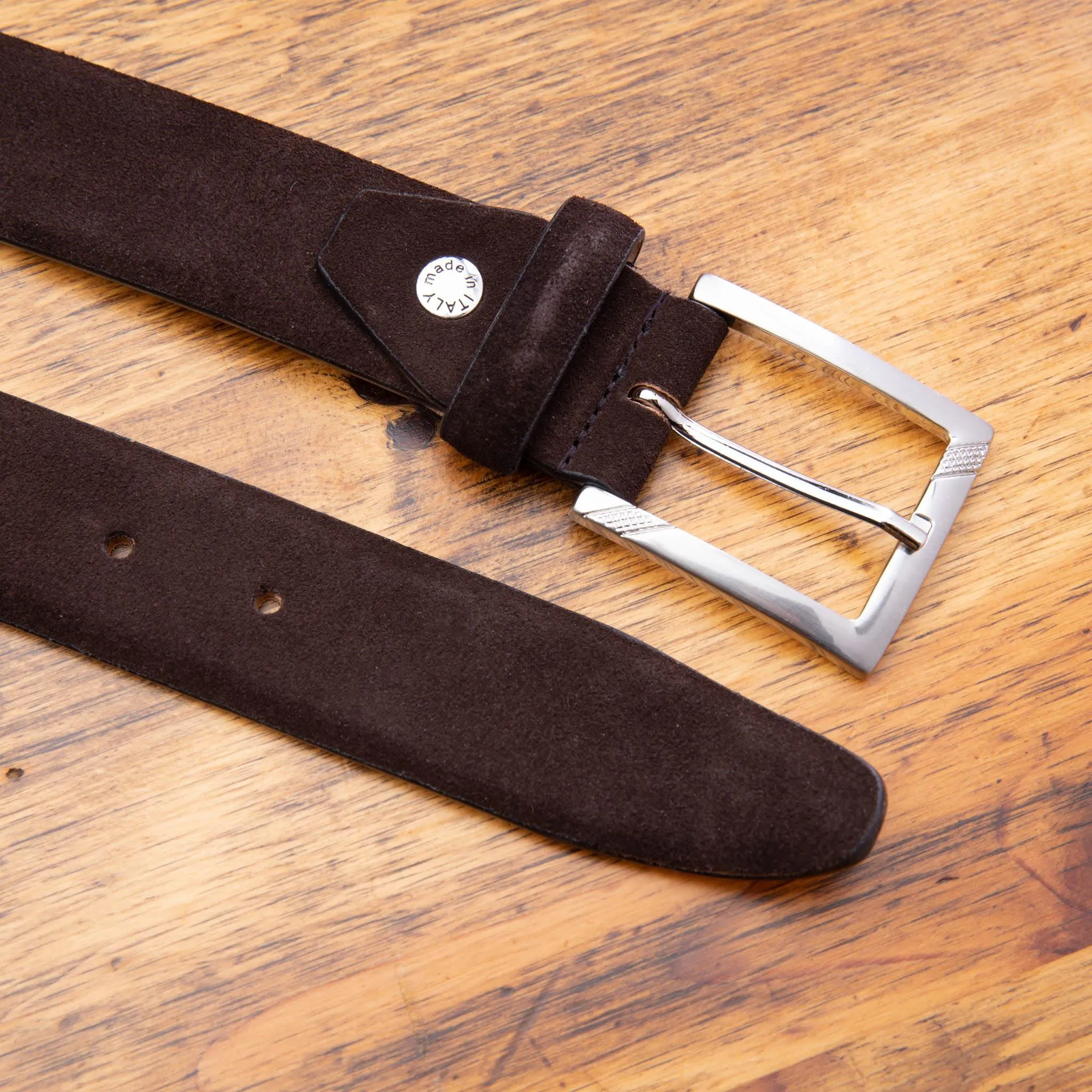Velino Calzoleria Toscana Velour Suede Belt sold by Toscana USA product image thumbnail 2