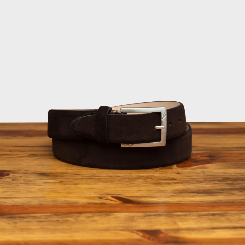 Velino Calzoleria Toscana Velour Suede Belt sold by Toscana USA