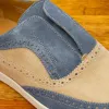 4445 Calzoleria Toscana Suede Dress Casual Sneaker sold by Toscana USA