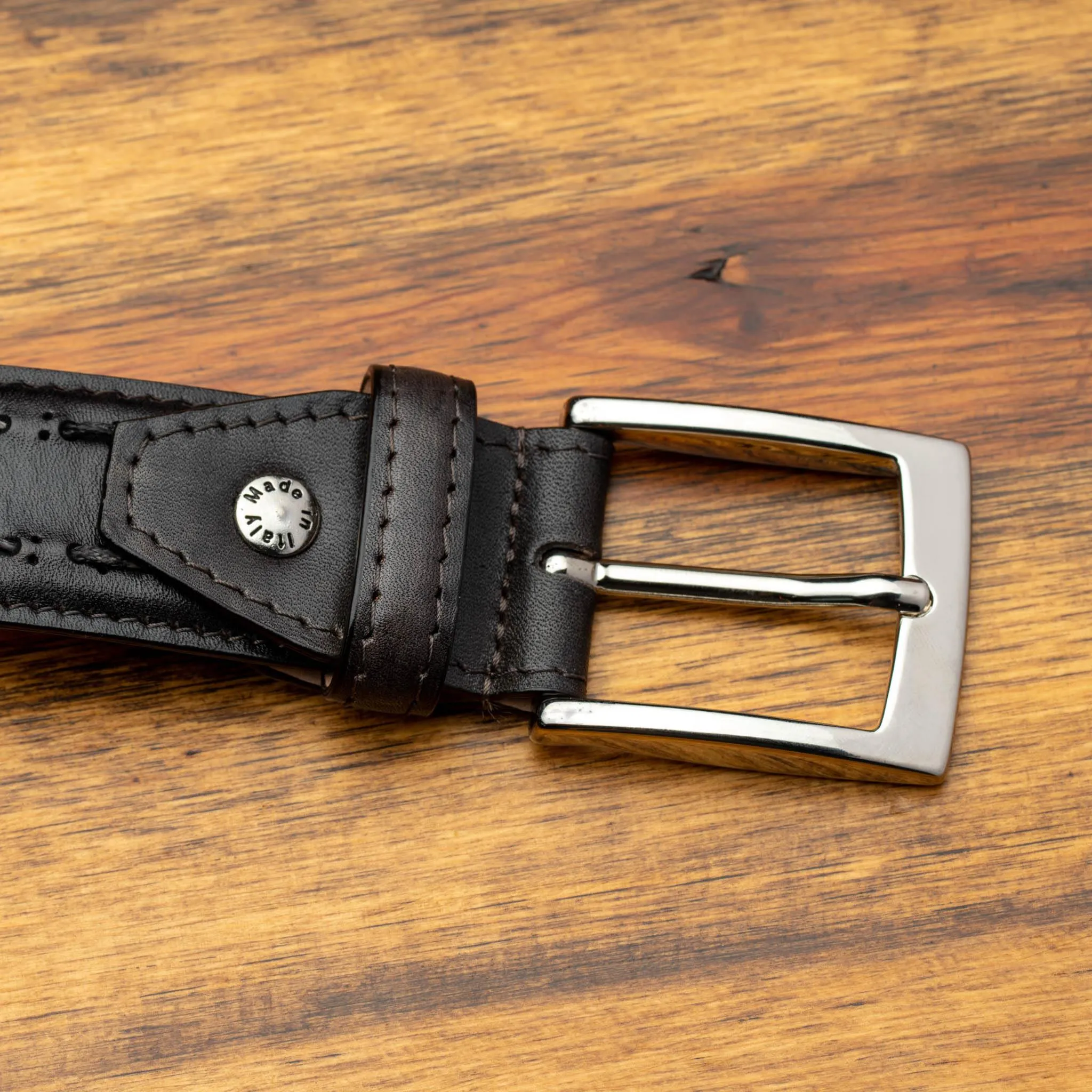 C1482 Calzoleria Toscana Stitched Dress Belt sold by Toscana USA product image thumbnail 2