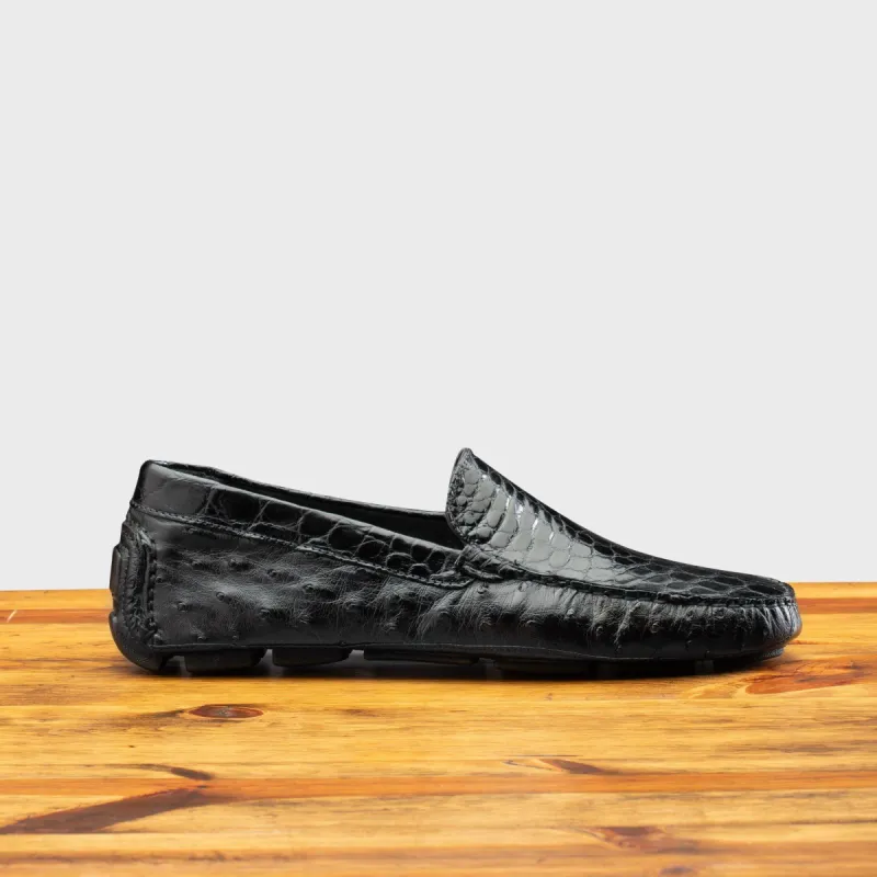 8675 Calzoleria Toscana Men's Ostrich Driver sold by Toscana USA