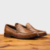 5034 Calzoleria Toscana Men's Crocodile Loafer sold by Toscana USA