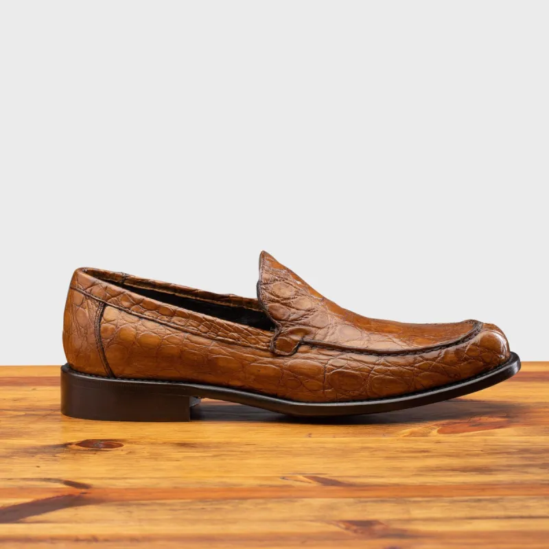5034 Calzoleria Toscana Men's Crocodile Loafer sold by Toscana USA