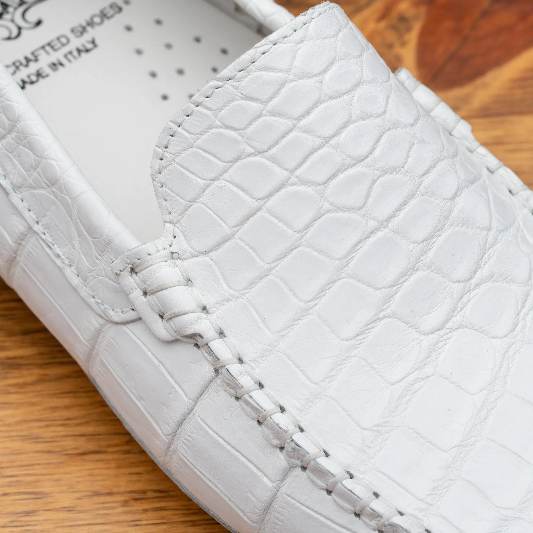 4551 Calzoleria Toscana Men's Crocodile Dip-Dyed Driver sold by Toscana USA product image thumbnail 4