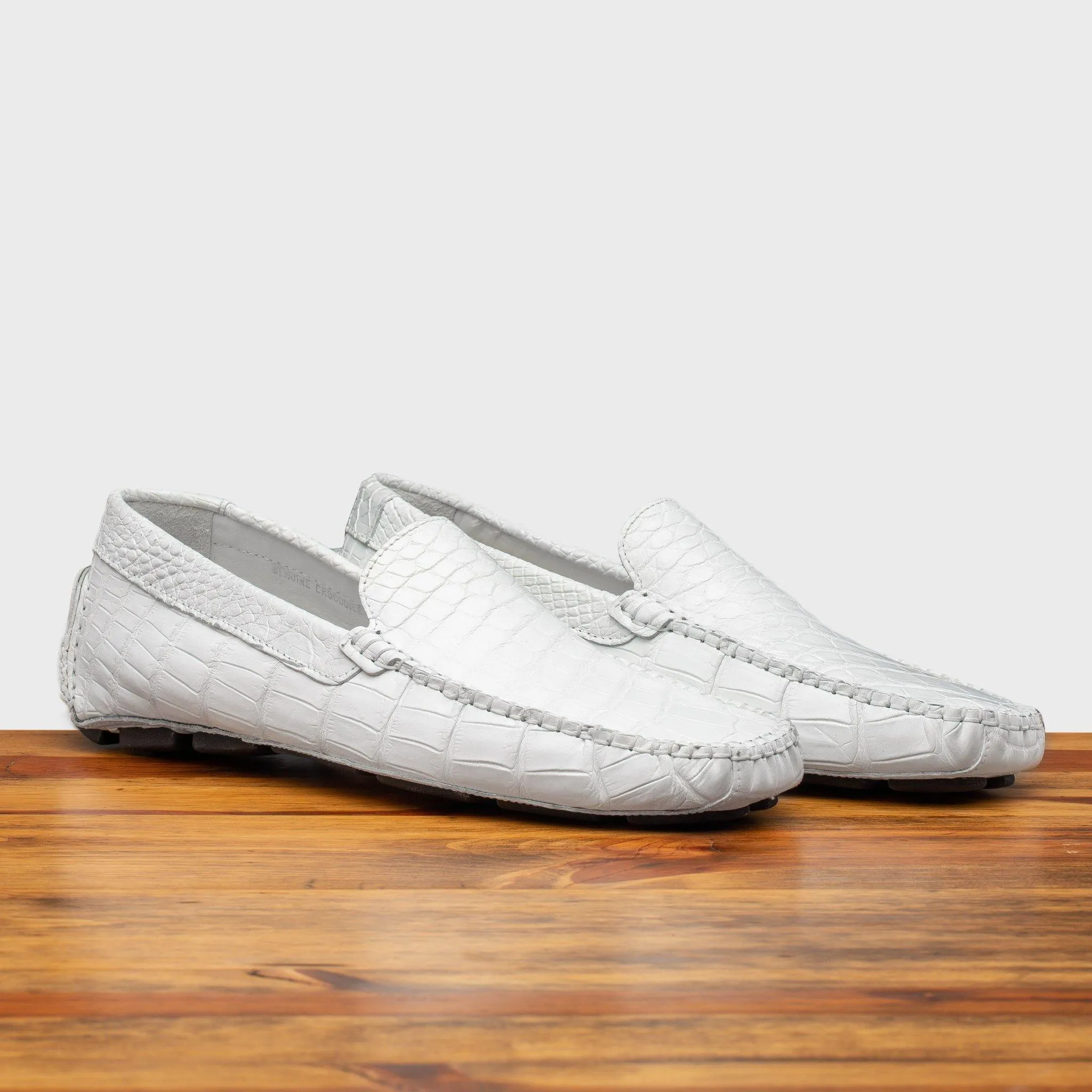 4551 Calzoleria Toscana Men's Crocodile Dip-Dyed Driver sold by Toscana USA product image thumbnail 5