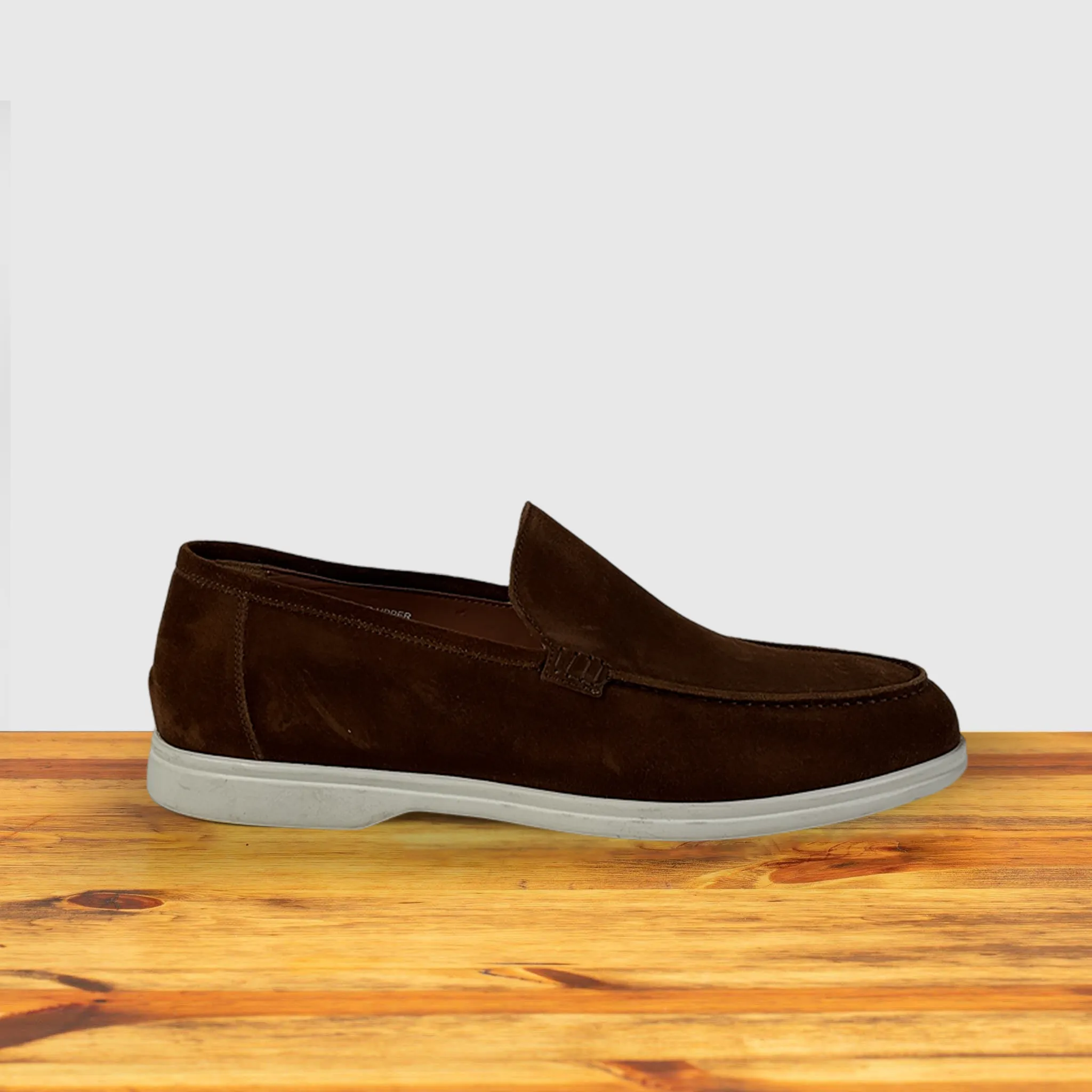 Calzoleria Toscana Sommo Venetian Suede Loafer sold by Toscana USA