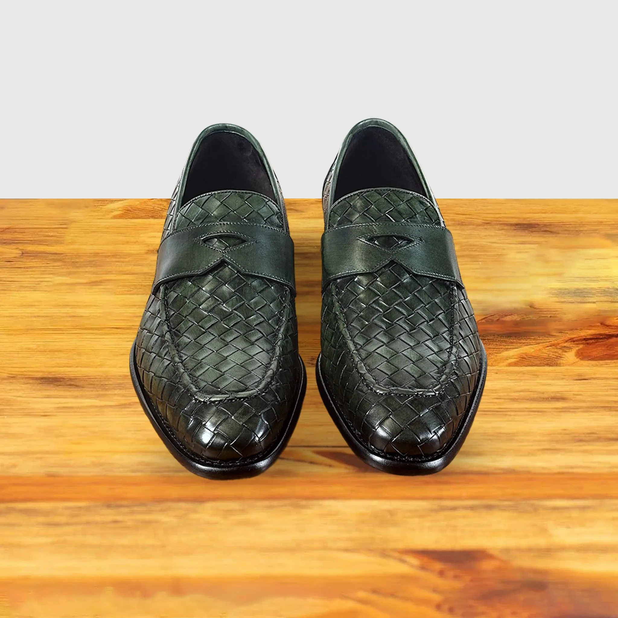 Calzoleria Toscana Gesso Woven Dress Loafer sold by Toscana USA product image thumbnail 4