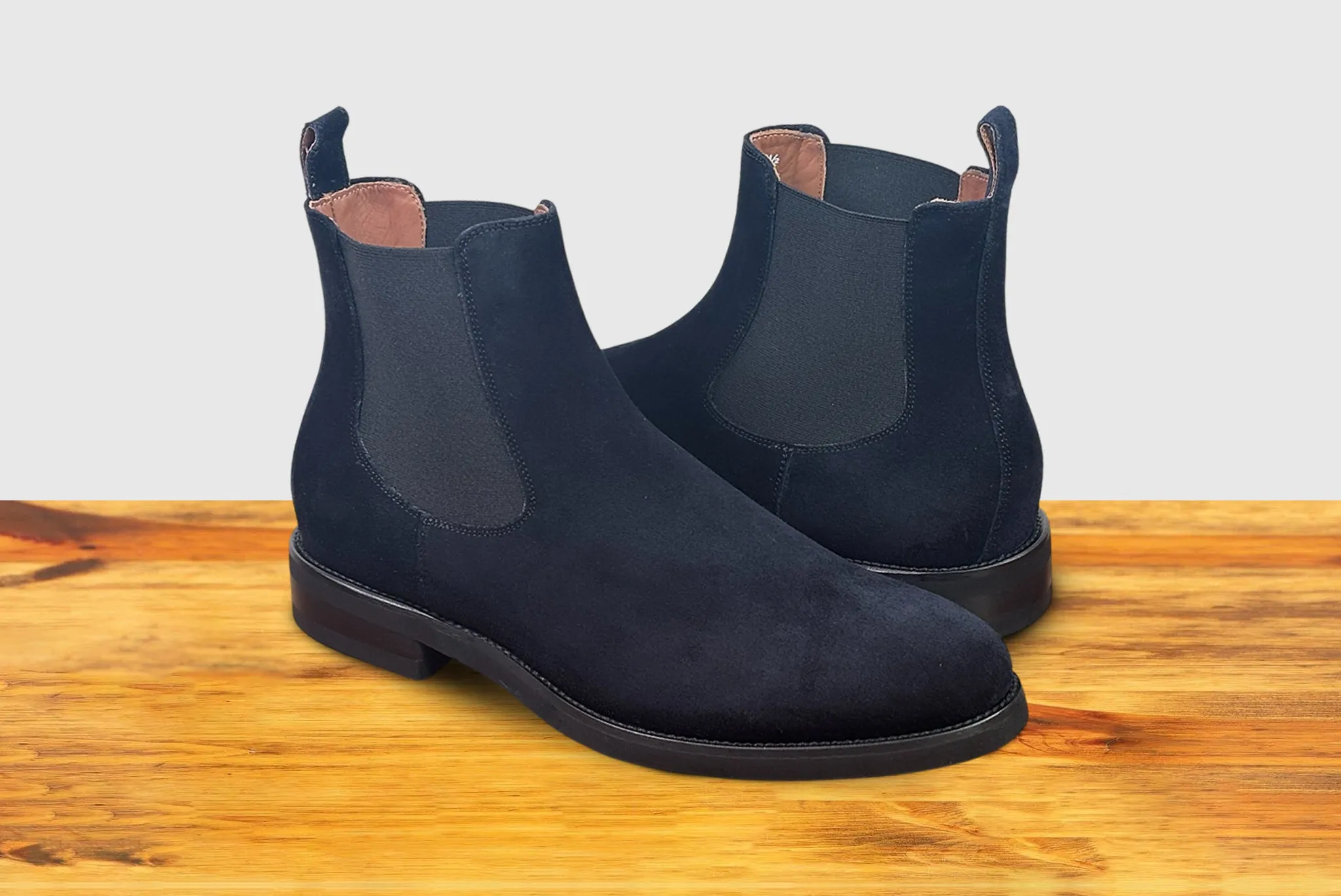 Calci Calzoleria Toscana Double Gore Velour Suede Chelsea Boot sold by Toscana USA product image thumbnail 4