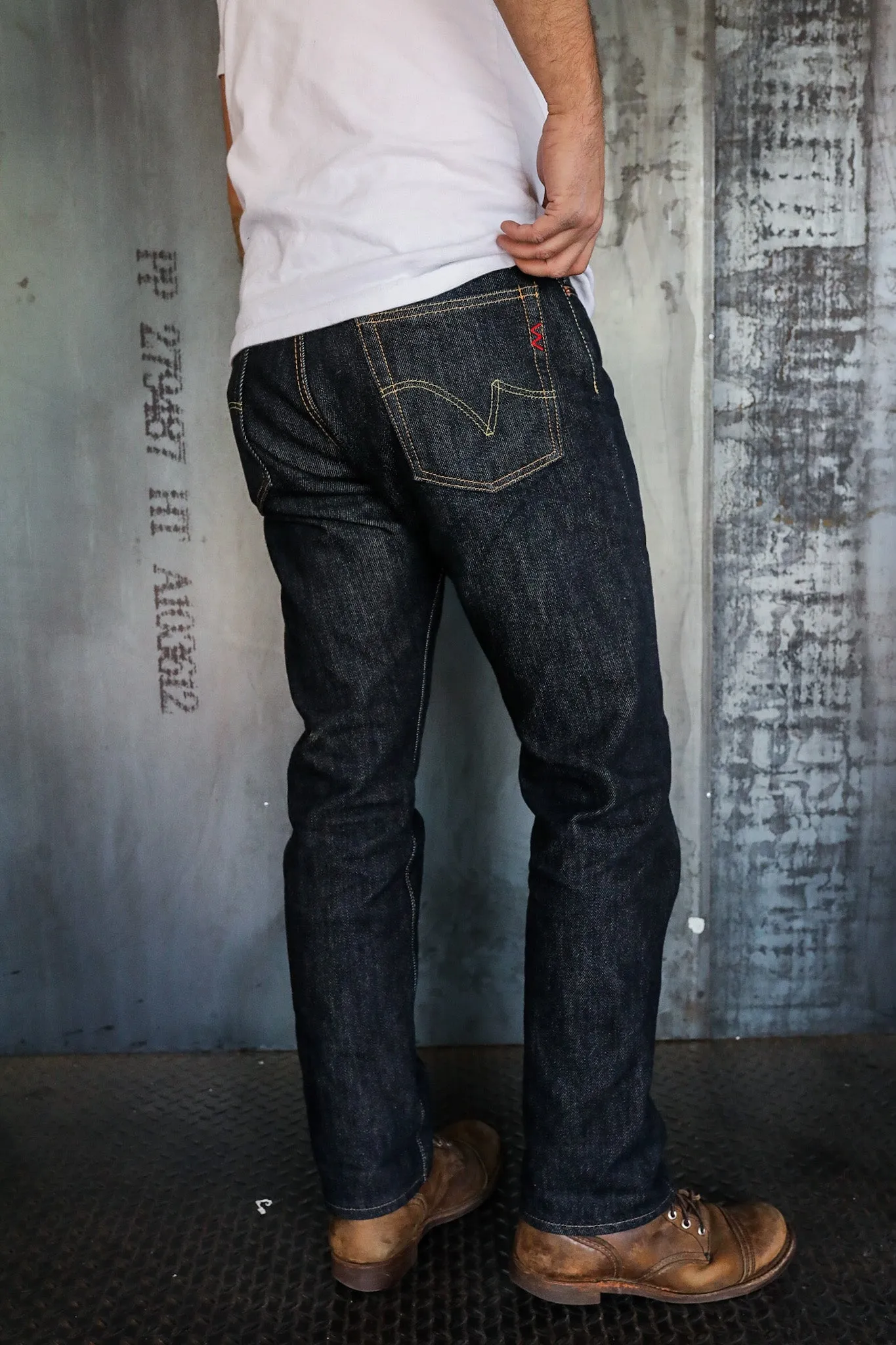888 21oz Selvedge Denim Medium/High Rise Tapered Cut Jeans - Indigo IH-888S-21 sold by Iron Shop Provisions product image thumbnail 2
