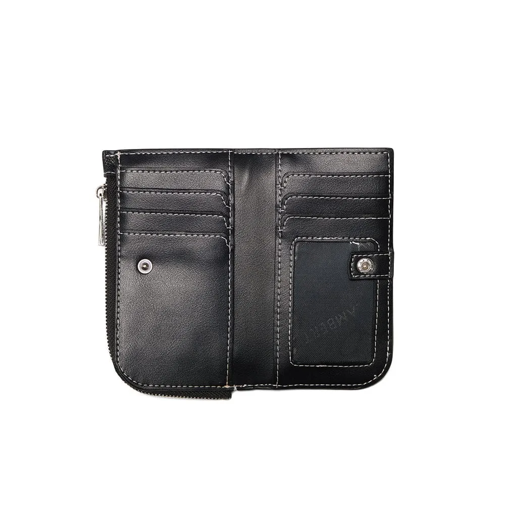 The Lucia – Black Vegan Leather Wallet sold by Lambert product image thumbnail 2