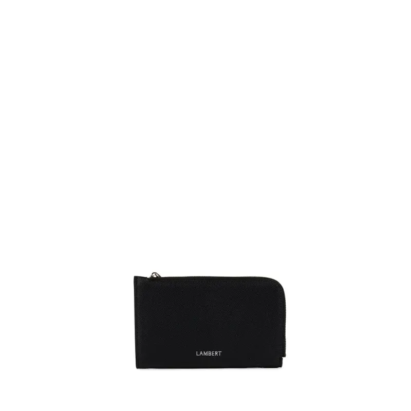 The Quinn – Black Vegan Leather Wallet made by Lambert