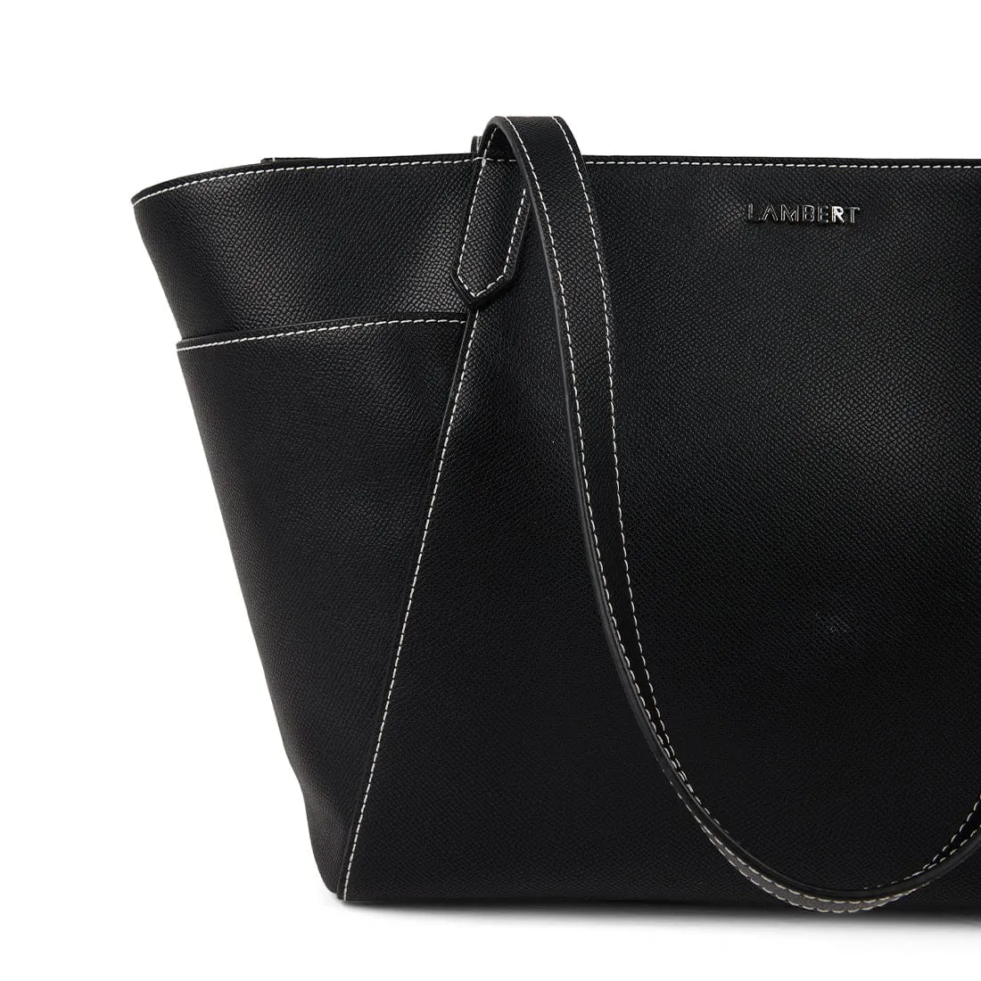 The Opale – 2-in-1 Black Vegan Leather Handbag sold by Lambert product image thumbnail 2