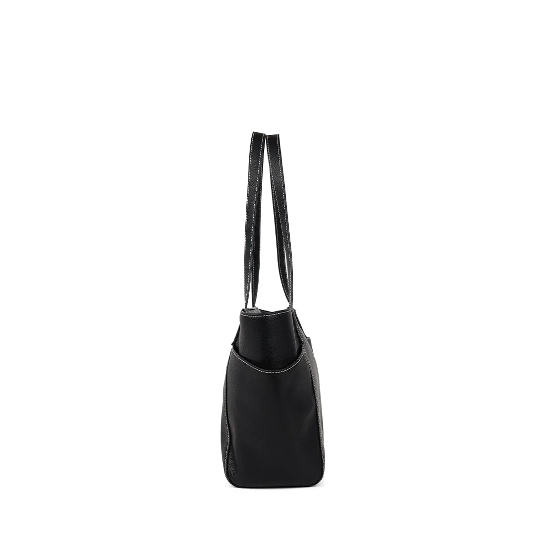 The Opale – 2-in-1 Black Vegan Leather Handbag sold by Lambert product image thumbnail 4