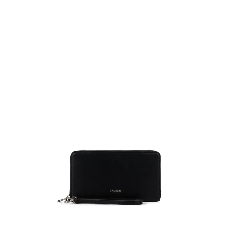 The Calla – Black Vegan Leather Wallet made by Lambert