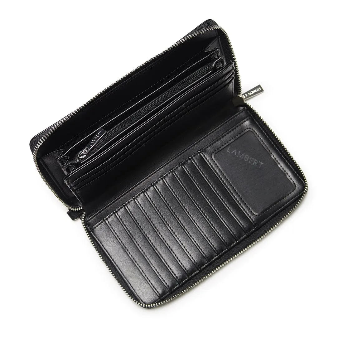 The Calla – Black Vegan Leather Wallet sold by Lambert product image thumbnail 2