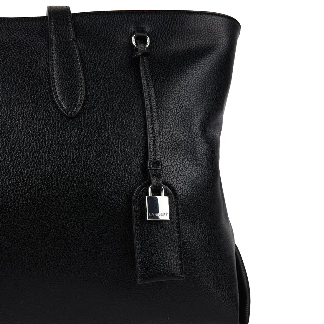 The Britney – Black Vegan Leather Tote Bag sold by Lambert product image thumbnail 2