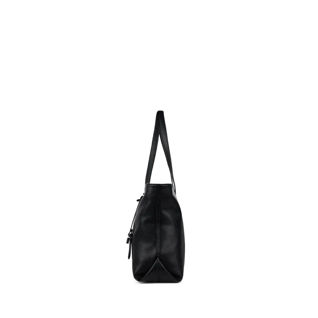 The Britney – Black Vegan Leather Tote Bag sold by Lambert product image thumbnail 4