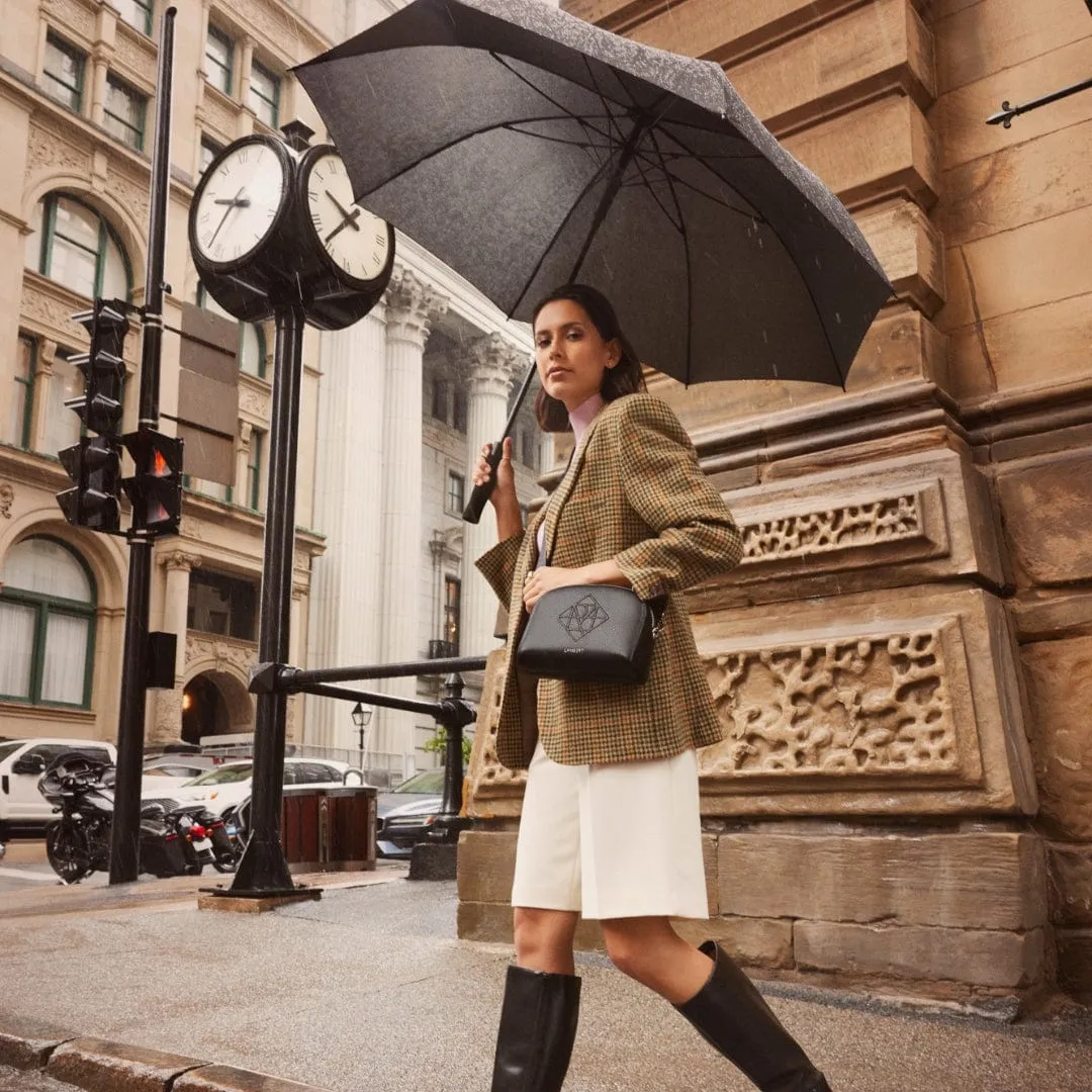 The Kayla - Black Vegan Leather Crossbody Bag sold by Lambert product image thumbnail 2
