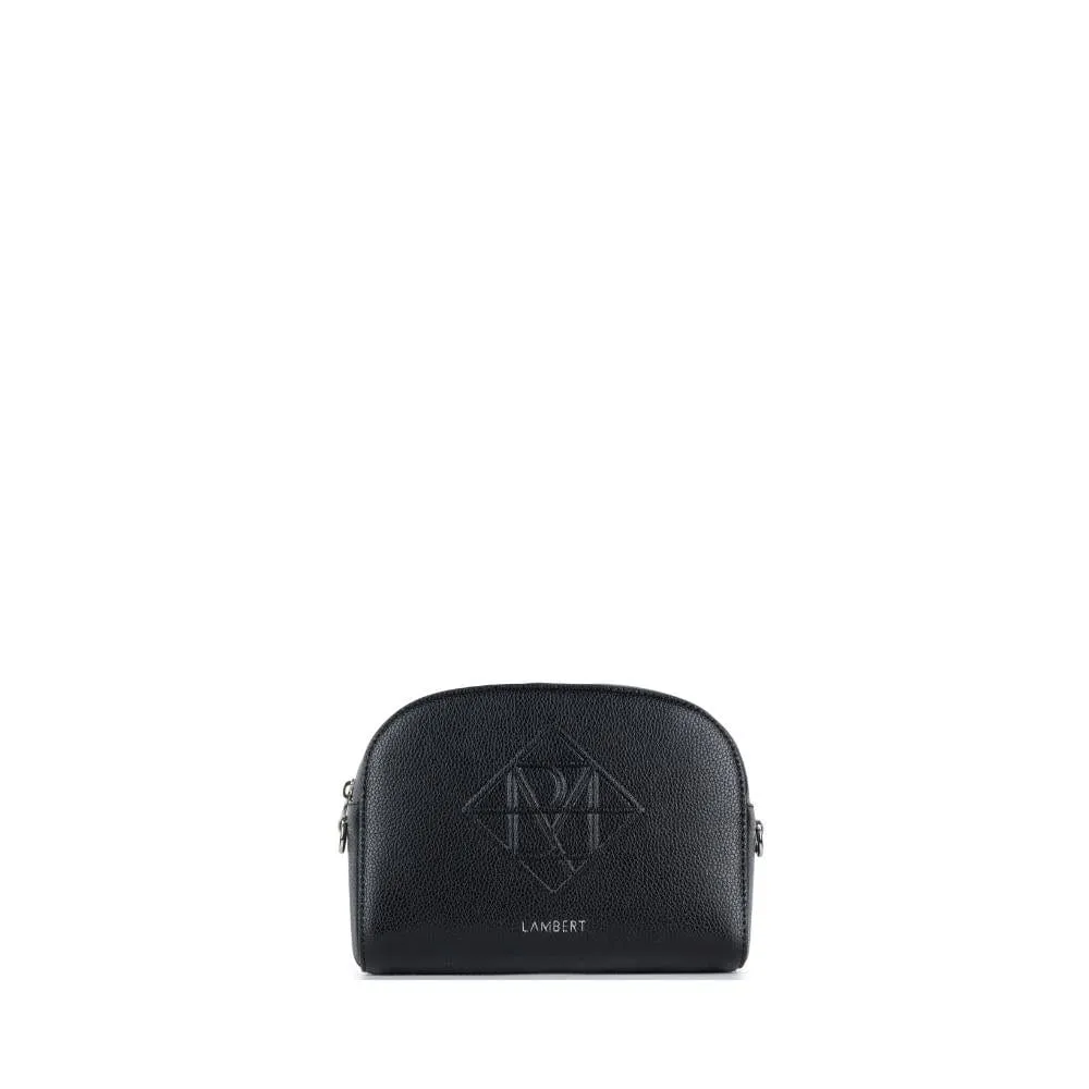 The Kayla - Black Vegan Leather Crossbody Bag sold by Lambert