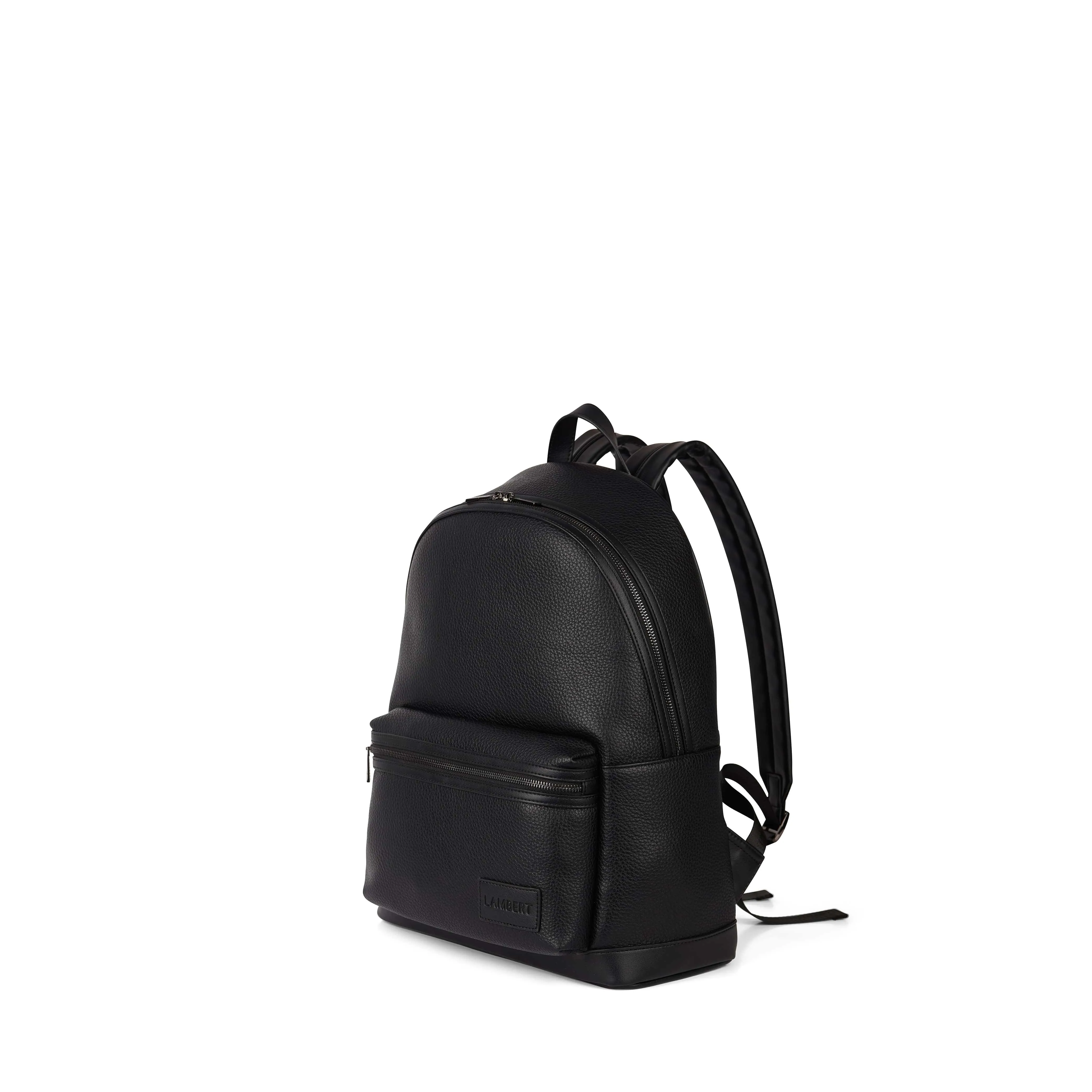 The Logan – Black Vegan Leather Backpack sold by Lambert product image thumbnail 2