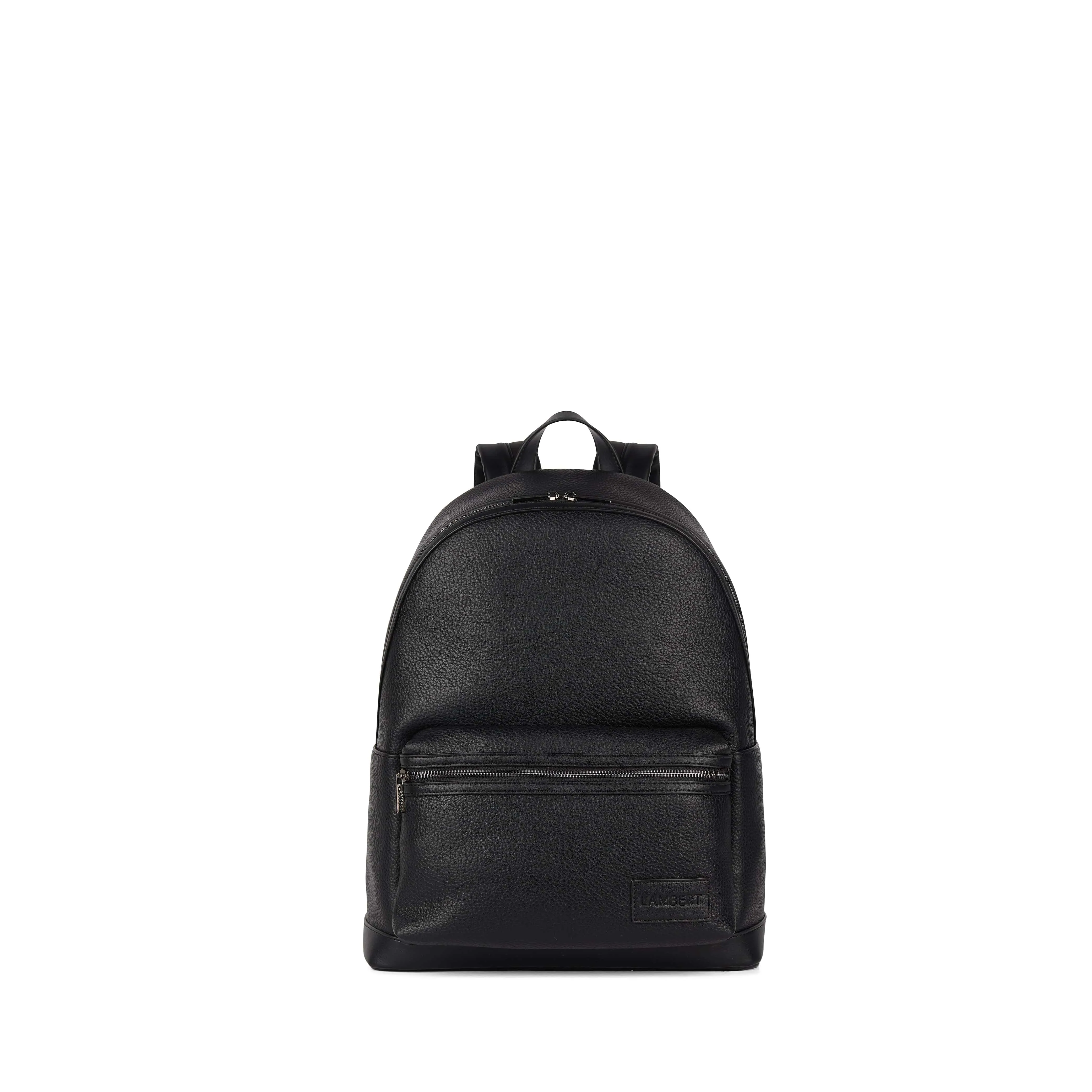 The Logan – Black Vegan Leather Backpack sold by Lambert