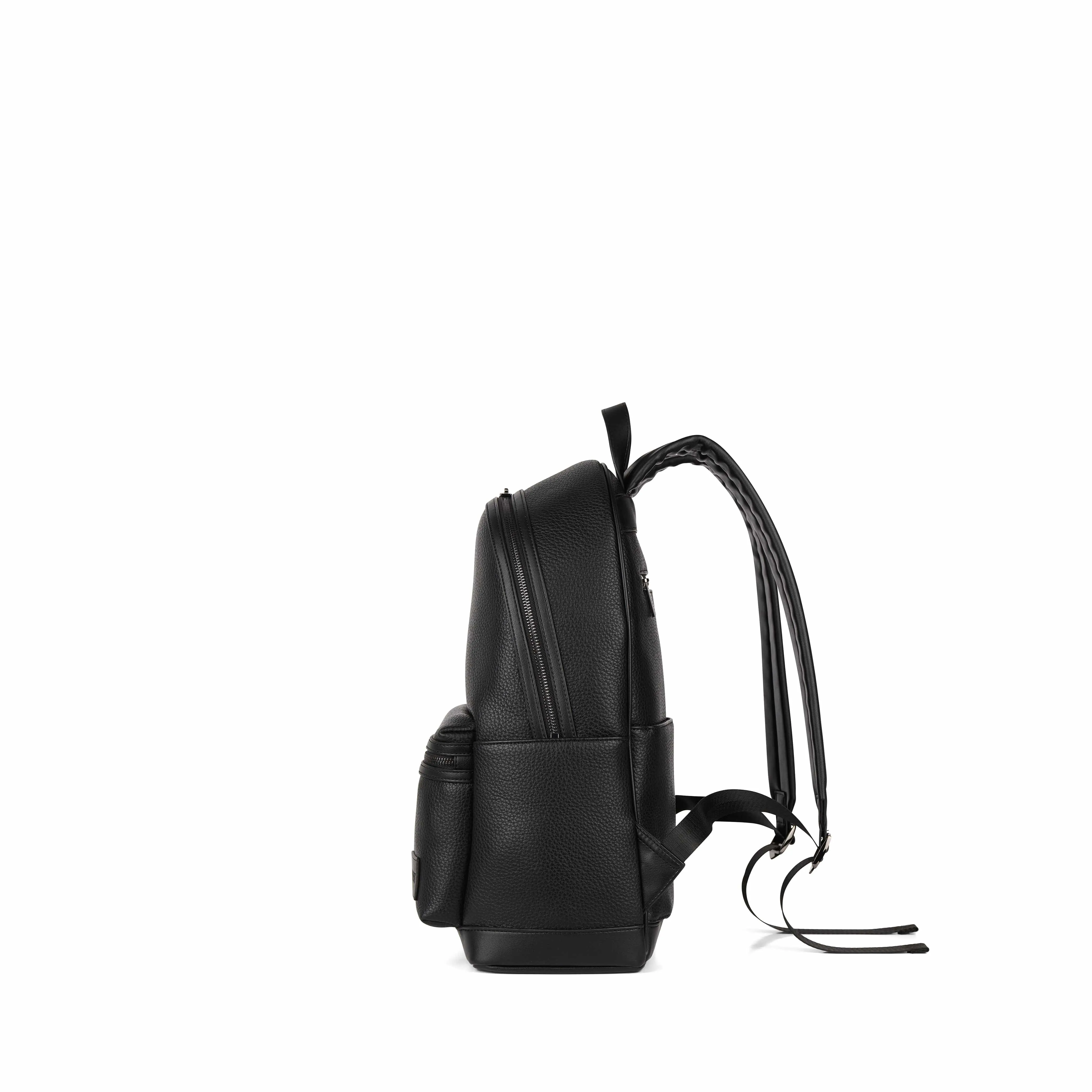 The Logan – Black Vegan Leather Backpack sold by Lambert product image thumbnail 3
